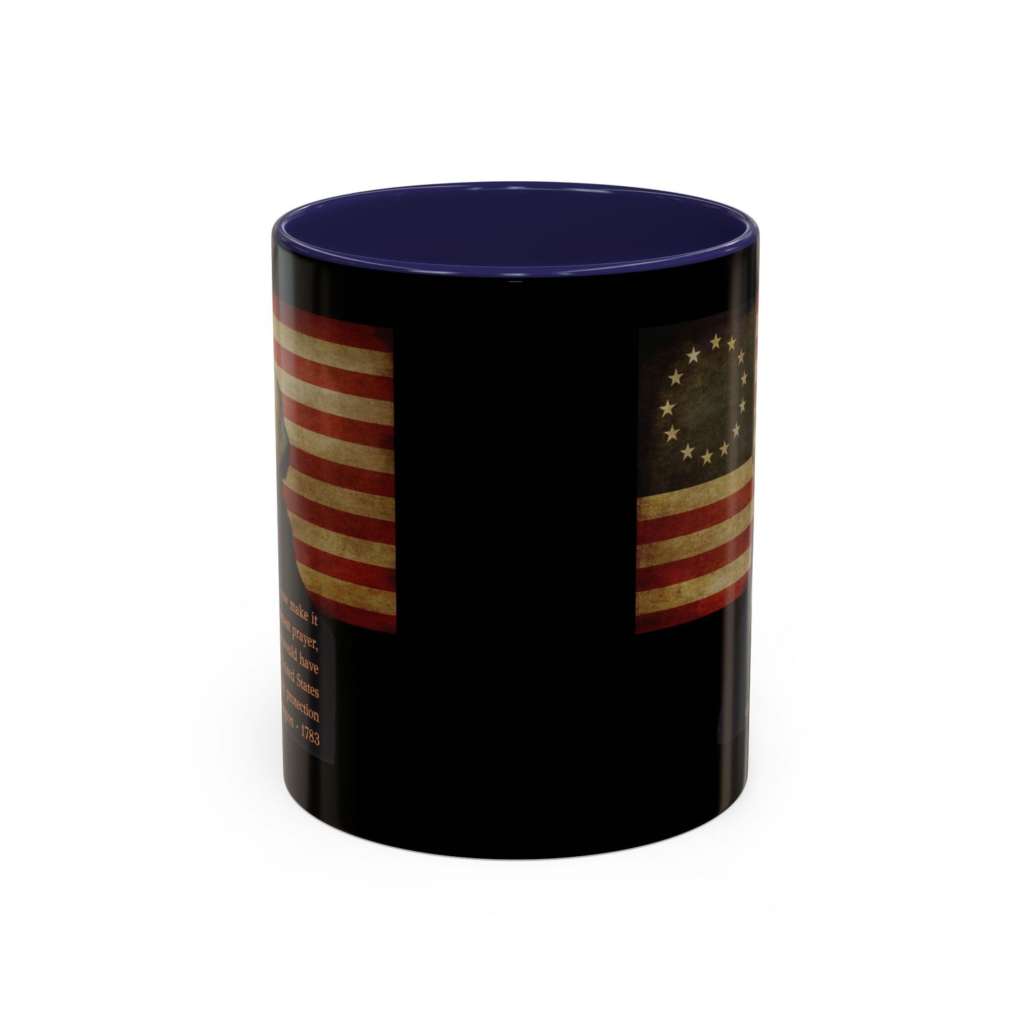 Washington's Earnest Prayer Black Accent Mug by theGreenDragonTavern.shop