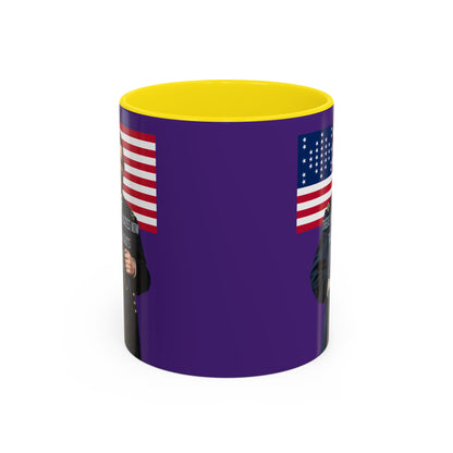 "Traitors and Patriots" Ulysses Grant Dark Purple Accent Mug by theGreenDragonTavern.shop