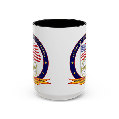 DeLand Naval Air Station Museum White Accent Mug by theGreenDragonTavern.shop
