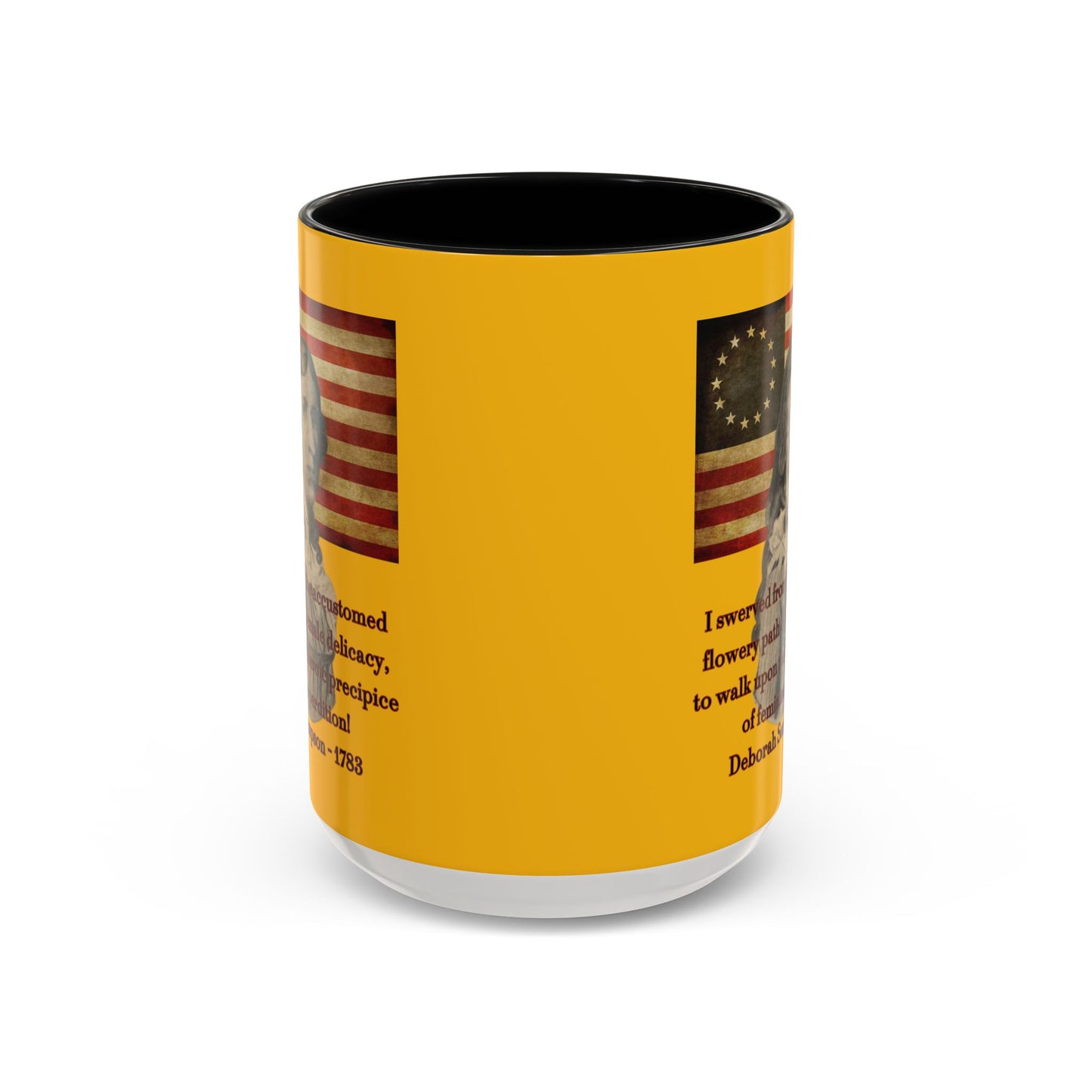 Deborah Sampson, America's Mulan Yellow Accent Mug by theGreenDragonTavern.shop