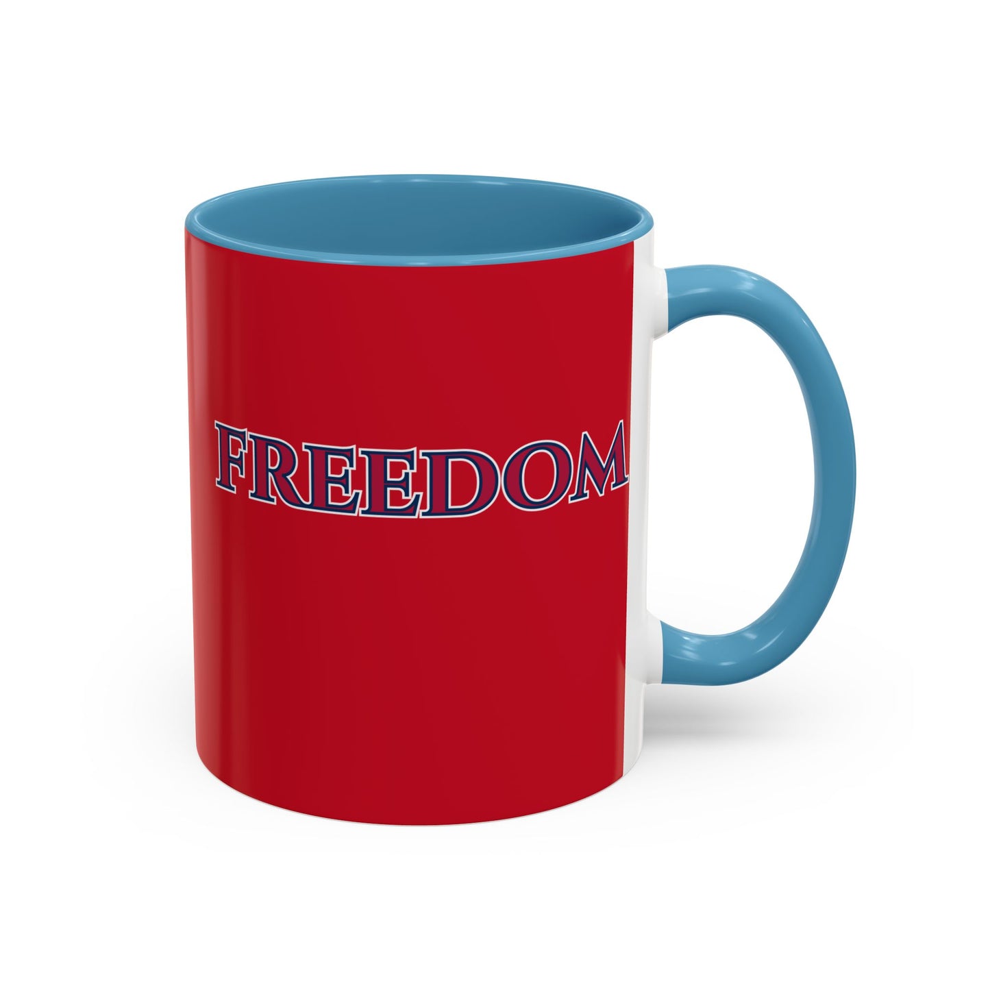 Freedom, Red Accent Mug by theGreenDragonTavern.shop