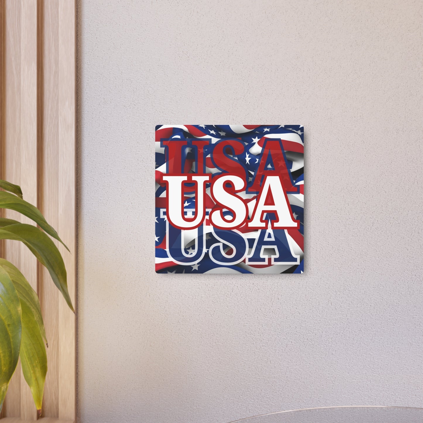 USA! USA! USA White Center Metal Art Sign by theGreenDragonTavern.shop