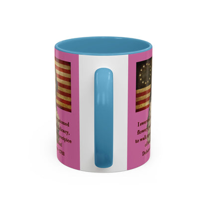Deborah Sampson, America's Mulan Pink Accent Mug by theGreenDragonTavern.shop