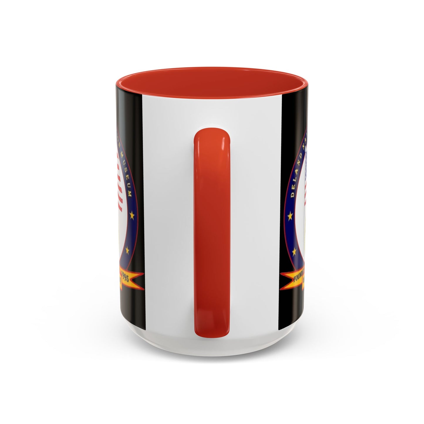 DeLand Naval Air Station Museum Black Accent Mug by theGreenDragonTavern.shop