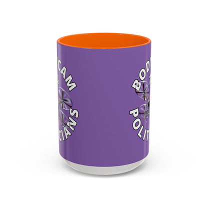Bodycam the Politicians Drone Light Purple Accent Mug by theGreenDragonTavern.shop