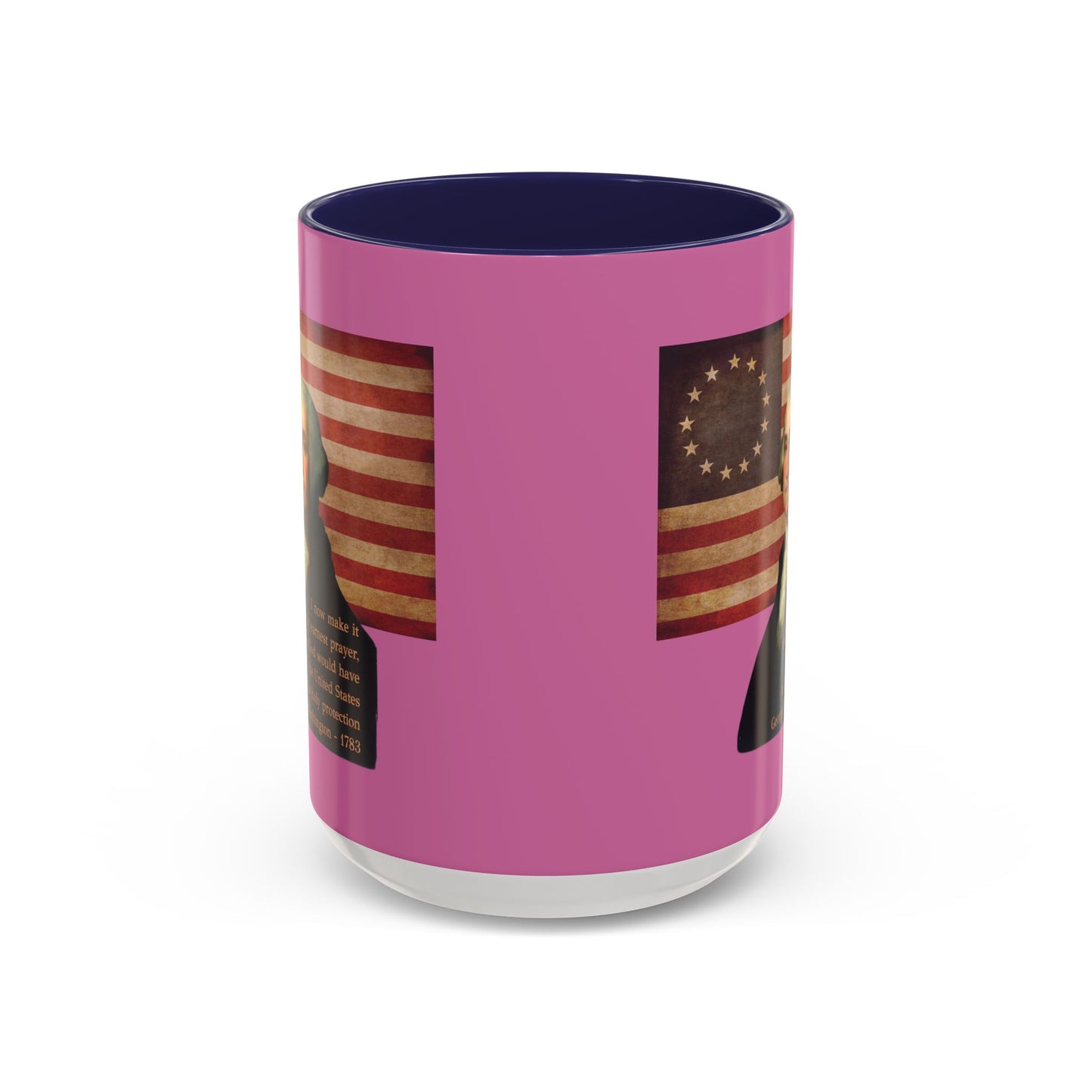 Washington's Earnest Prayer Pink Accent Mug by theGreenDragonTavern.shop