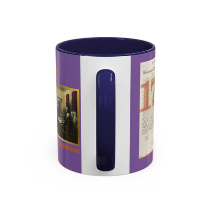 Declaration of Independence Light Purple Accent Mug by theGreenDragonTavern.shop