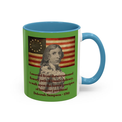 Deborah Sampson, America's Mulan Green Accent Mug by theGreenDragonTavern.shop