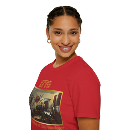Declaration of Independence Light colors Unisex T-Shirt by theGreenDragonTavern.shop