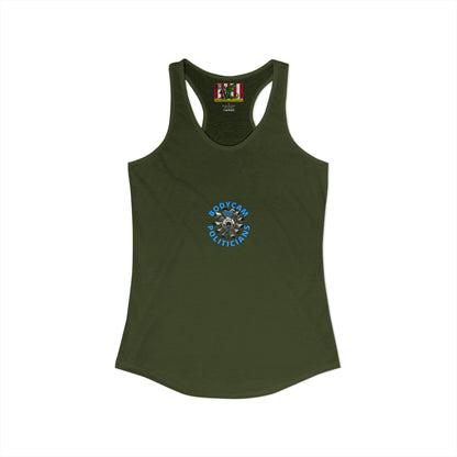 2-sided, Bodycam the Politicians Cameras Women's Racerback Tank Top by theGreenDragonTavern.shop