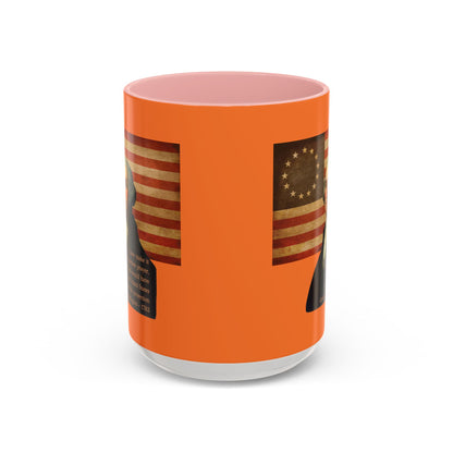 Washington's Earnest Prayer Orange Accent Mug by theGreenDragonTavern.shop