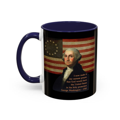 Washington's Earnest Prayer Black Accent Mug by theGreenDragonTavern.shop