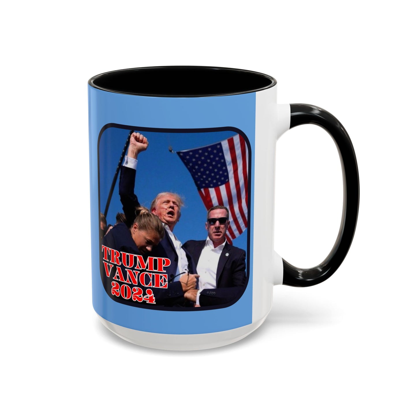 Trump and Vance 2024 Accent Mug by theGreenDragonTavern.shop