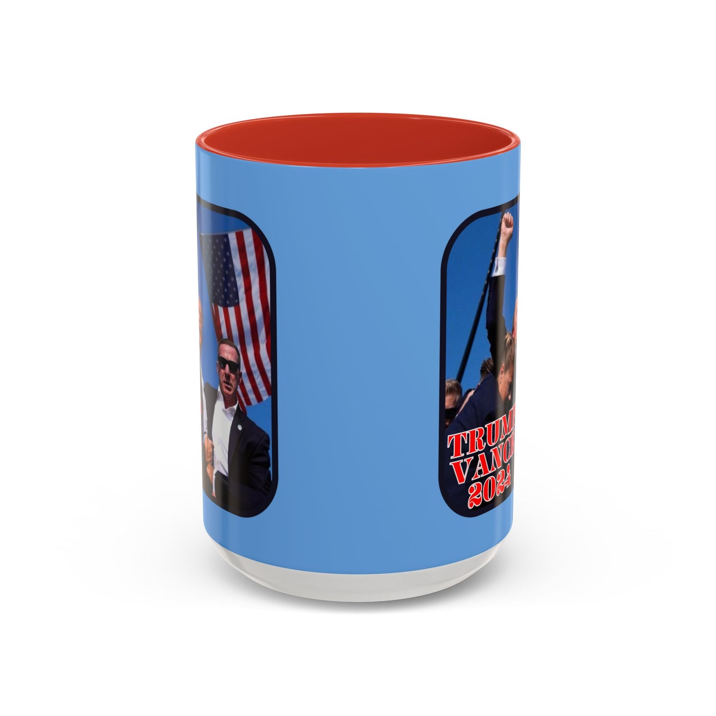 Trump and Vance 2024 Accent Mug by theGreenDragonTavern.shop