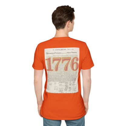 Declaration of Independence Light colors Unisex T-Shirt by theGreenDragonTavern.shop