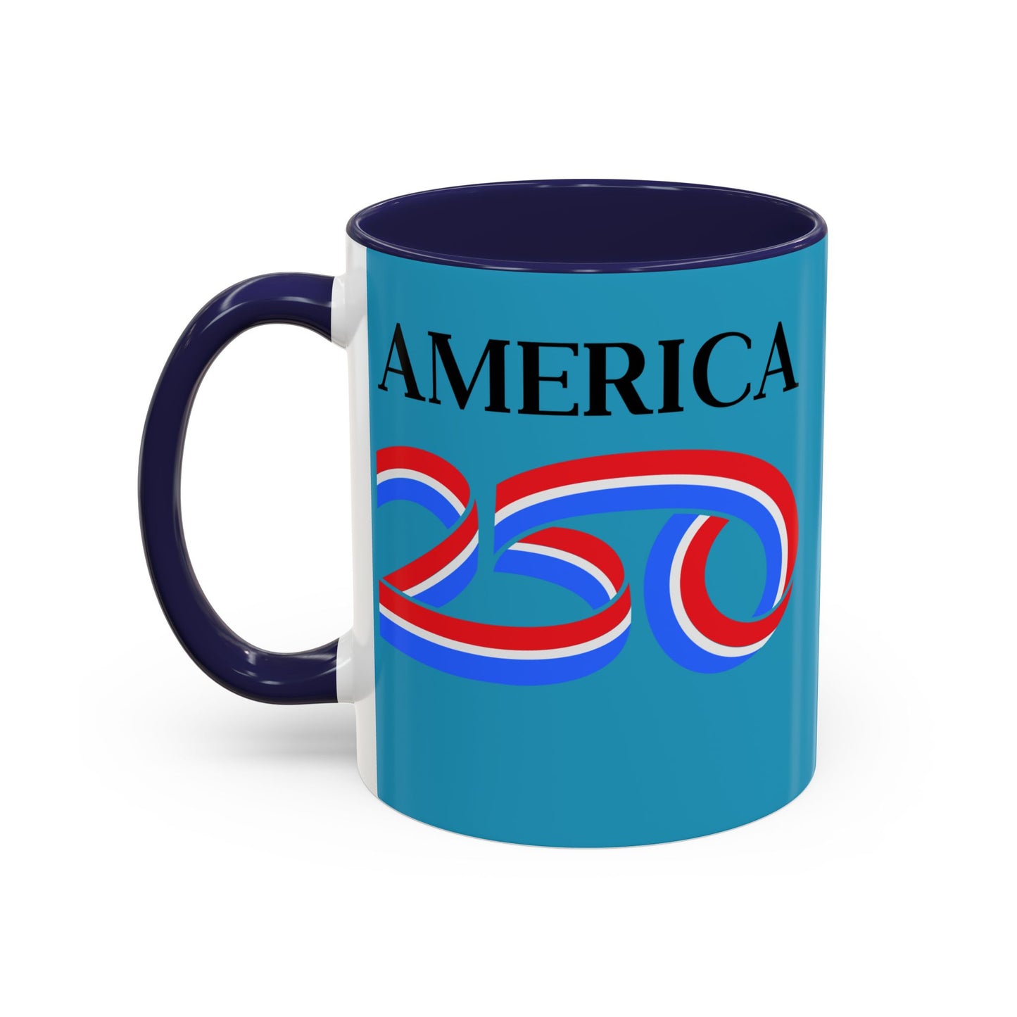 America 250 Turquoise Accent Mug by theGreenDragonTavern.shop