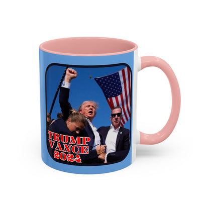 Trump and Vance 2024 Accent Mug by theGreenDragonTavern.shop