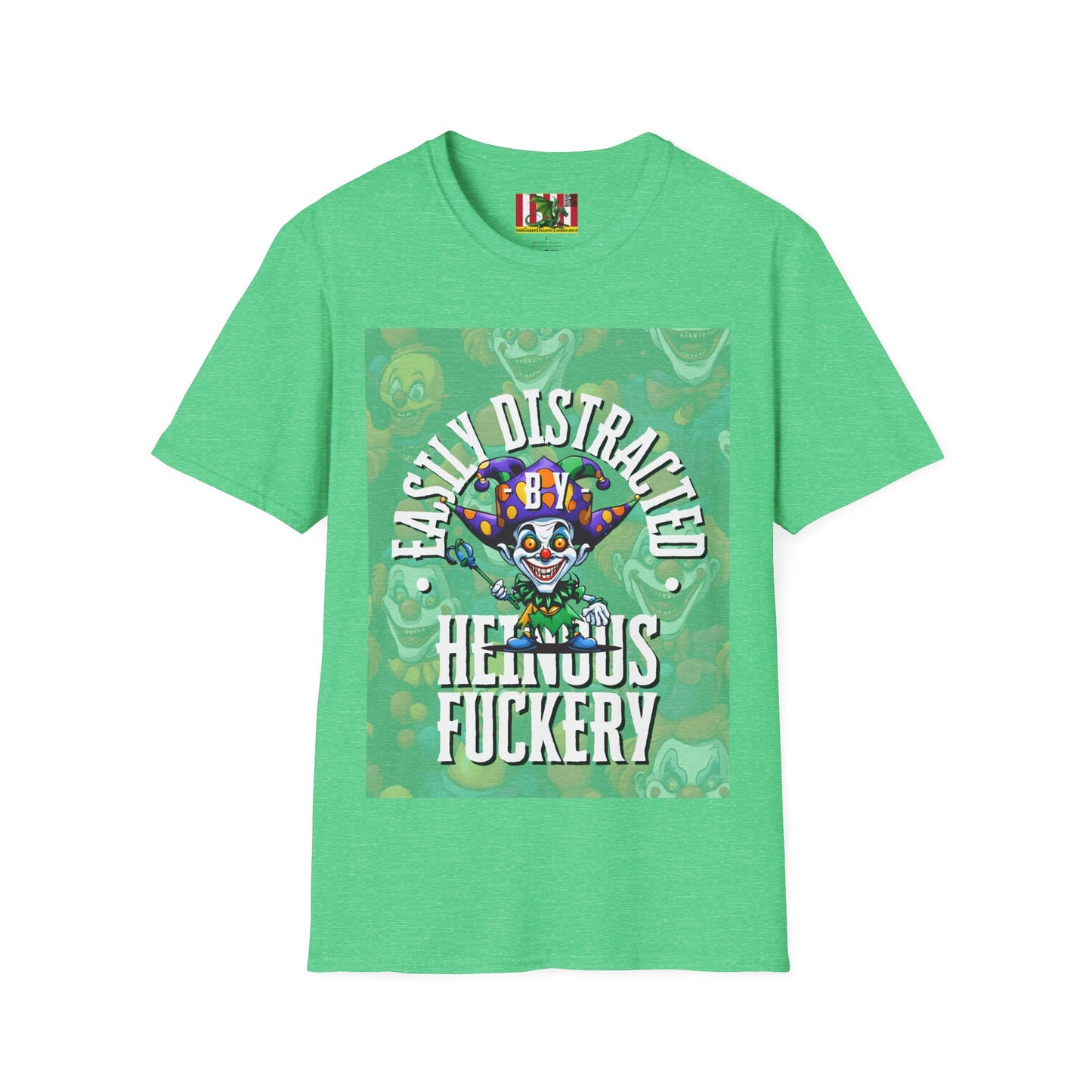 Easily Distracted by Heinous Fuckery Little Jincs DKcolors Unisex T-Shirt by theGreenDragonTavern.shop