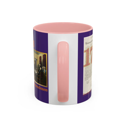 Declaration of Independence Dark Purple Accent Mug by theGreenDragonTavern.shop