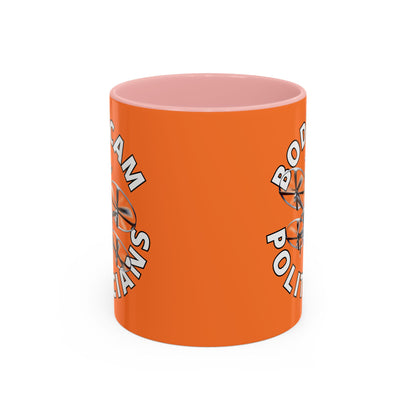 Bodycam the Politicians Drone Orange Accent Mug by theGreenDragonTavern.shop