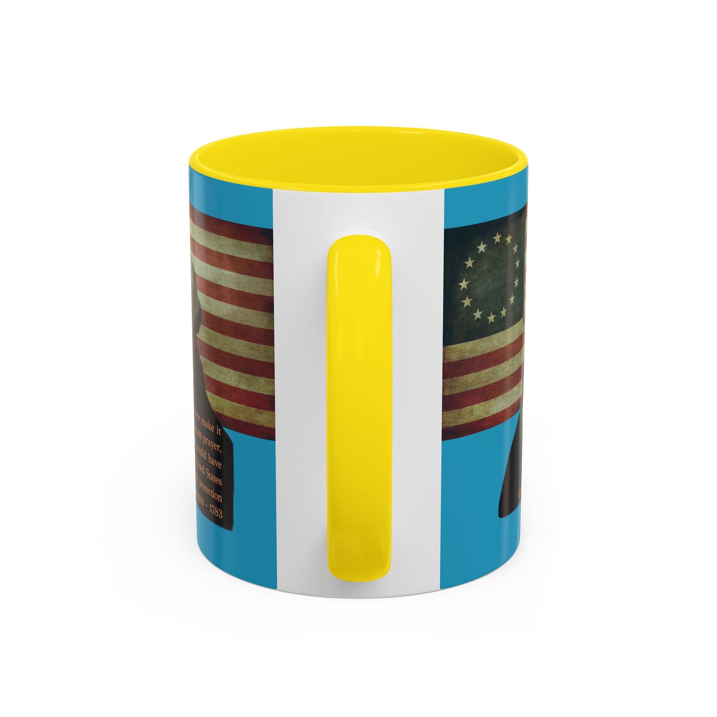 Washington's Earnest Prayer Turquoise Accent Mug by theGreenDragonTavern.shop