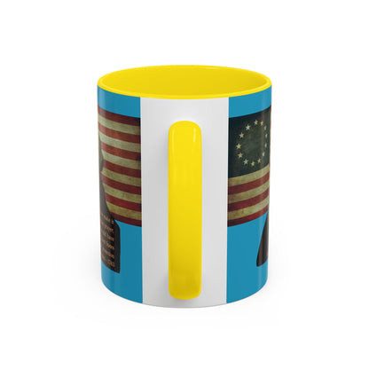 Washington's Earnest Prayer Turquoise Accent Mug by theGreenDragonTavern.shop