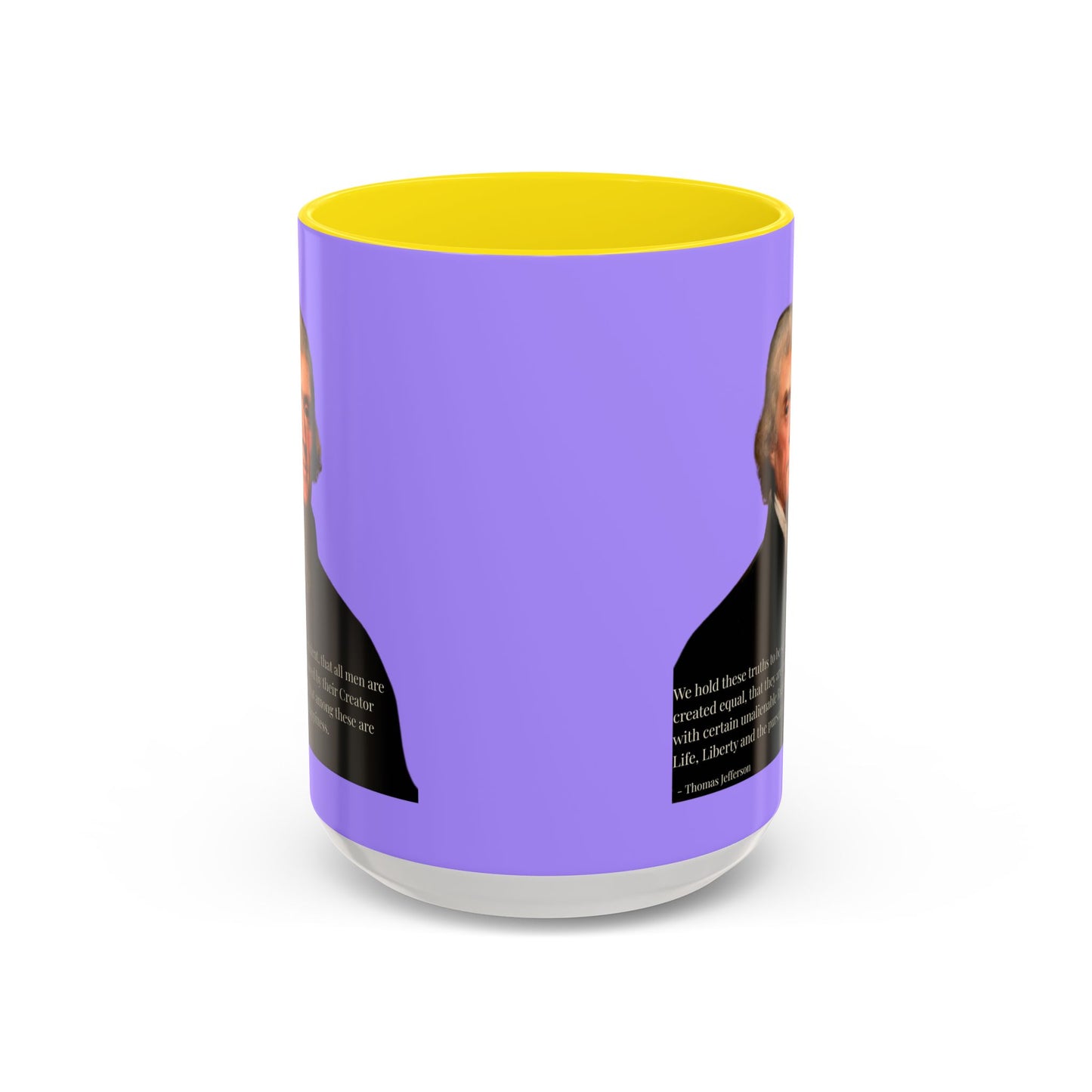 We hold these truths to be self-evident Light Purple Accent Mug by theGreenDragonTavern.shop