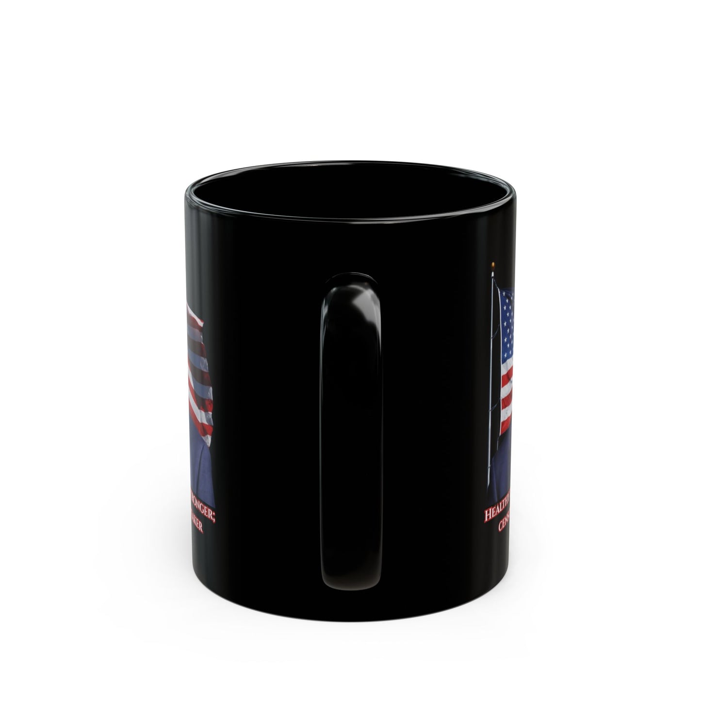Charlie Kirk, Healthy Debate Black Mug by theGreenDragonTavern.shop