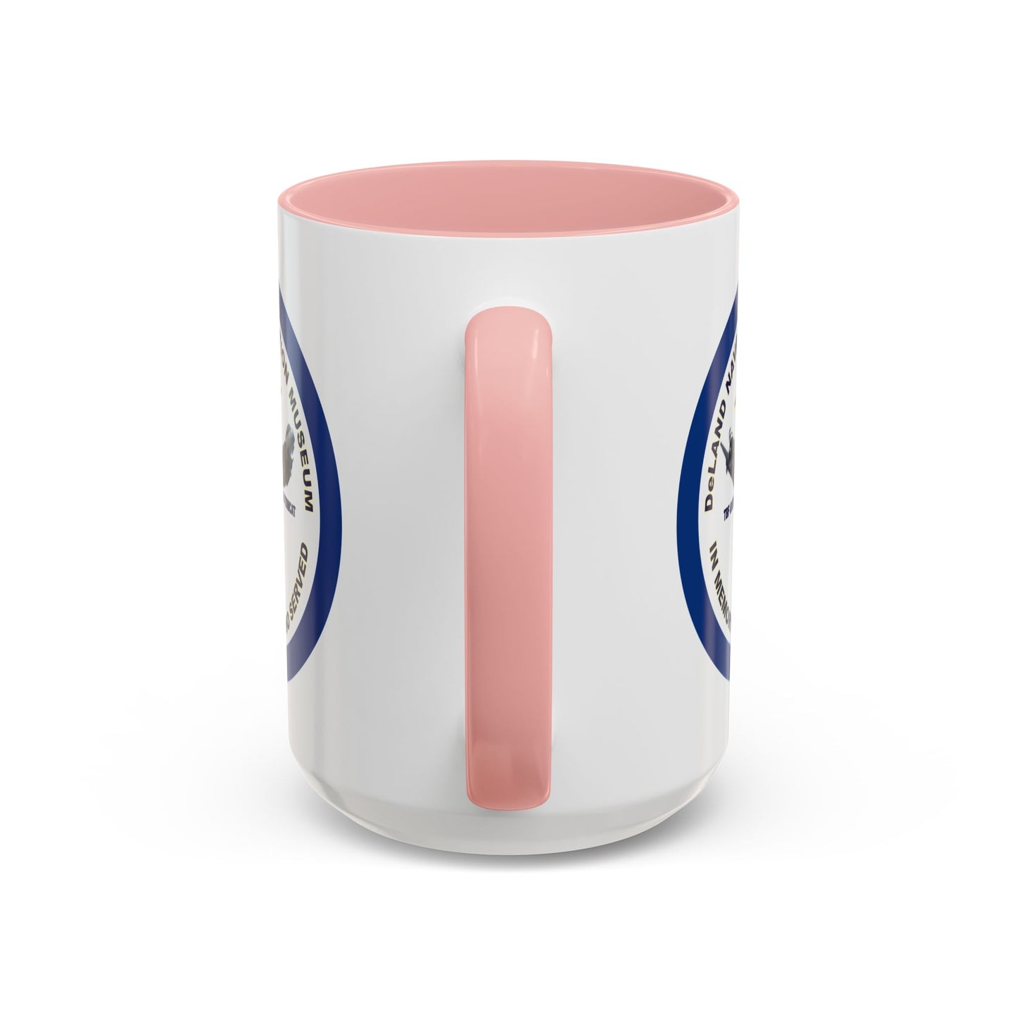 DNASM Student Art Navy Frame White Accent Mug by theGreenDragonTavern.shop