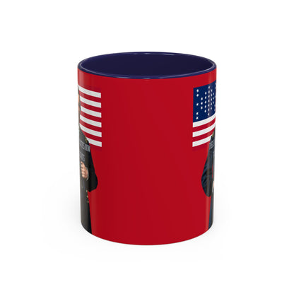 "Traitors and Patriots" Ulysses Grant Red Accent Mug by theGreenDragonTavern.shop
