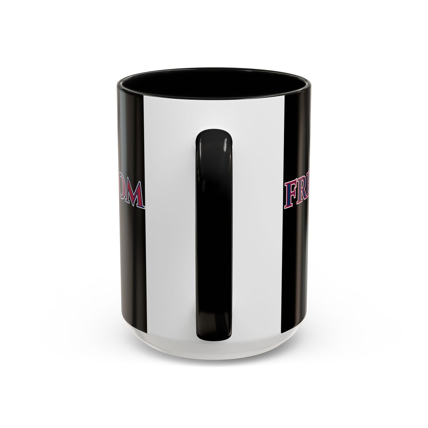 Freedom, Black Accent Mug by theGreenDragonTavern.shop
