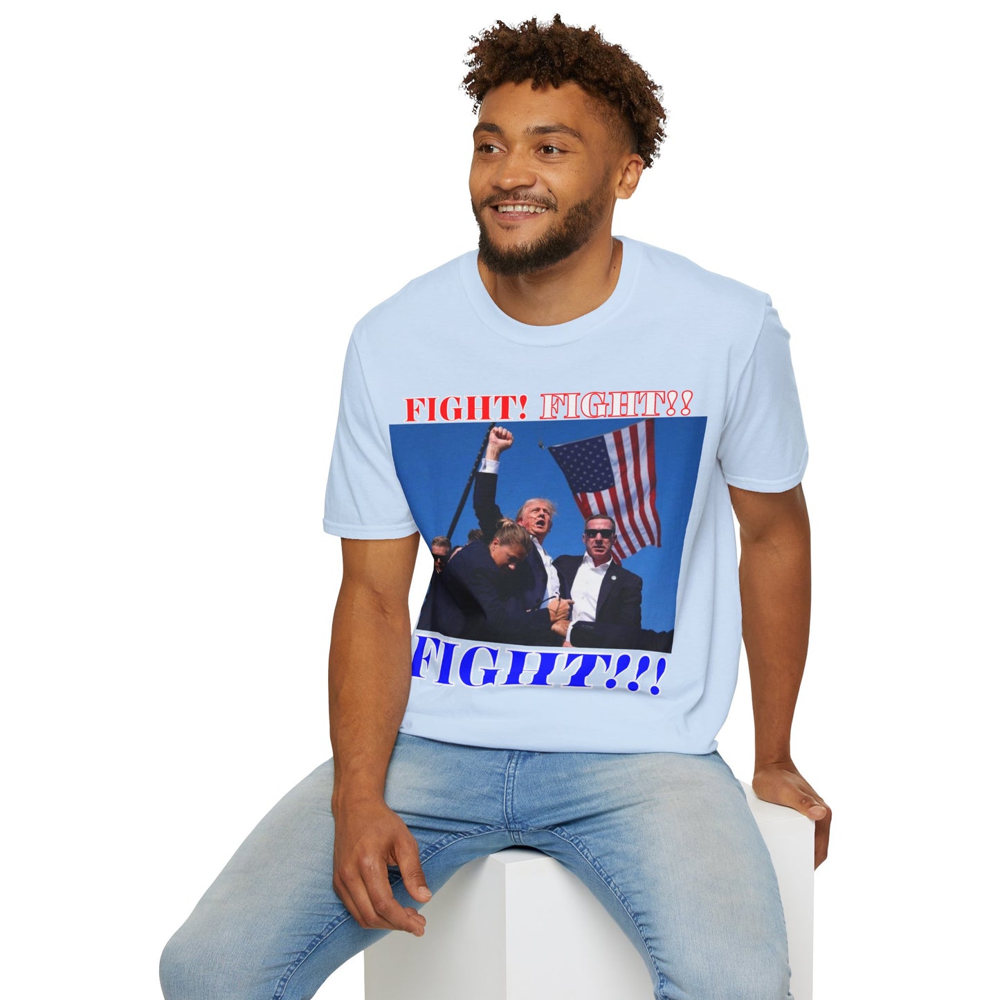FIGHT! FIGHT!! FIGHT!!! Light colors Unisex T-Shirt by theGreenDragonTavern.shop
