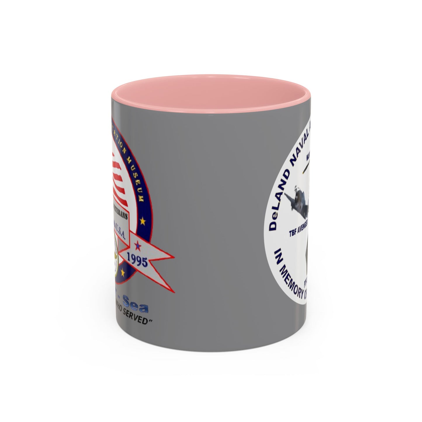 DNASM 2-sided, Founding & Student Art w/WhiteBG Grey Accent Mug by theGreenDragonTavern.shop