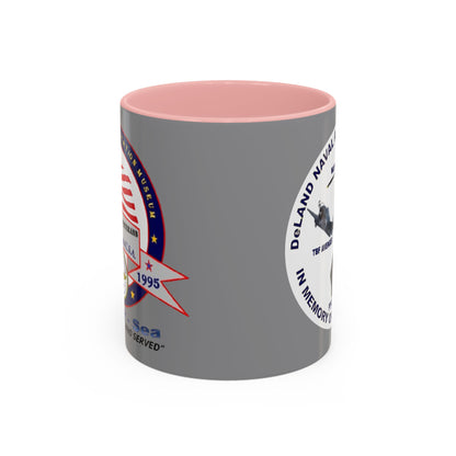 DNASM 2-sided, Founding & Student Art w/WhiteBG Grey Accent Mug by theGreenDragonTavern.shop
