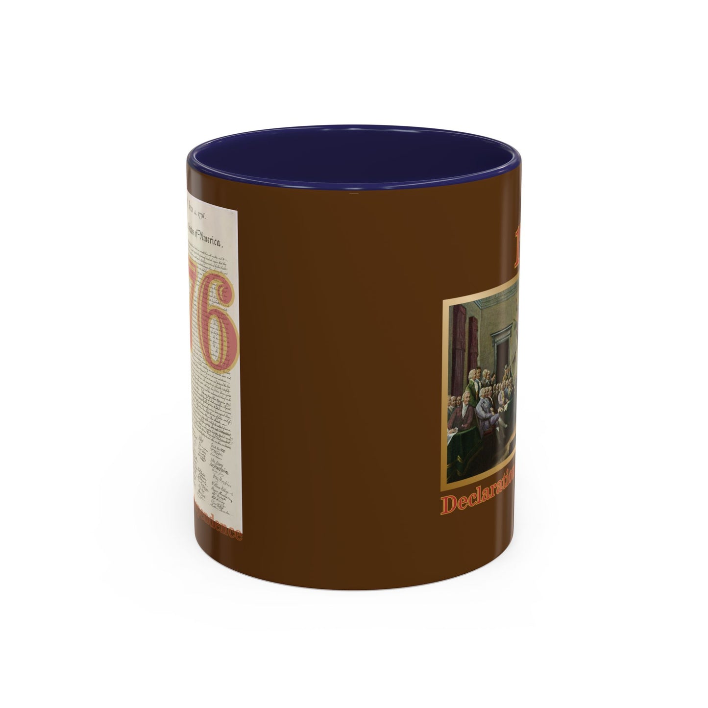 Declaration of Independence Brown Accent Mug by theGreenDragonTavern.shop