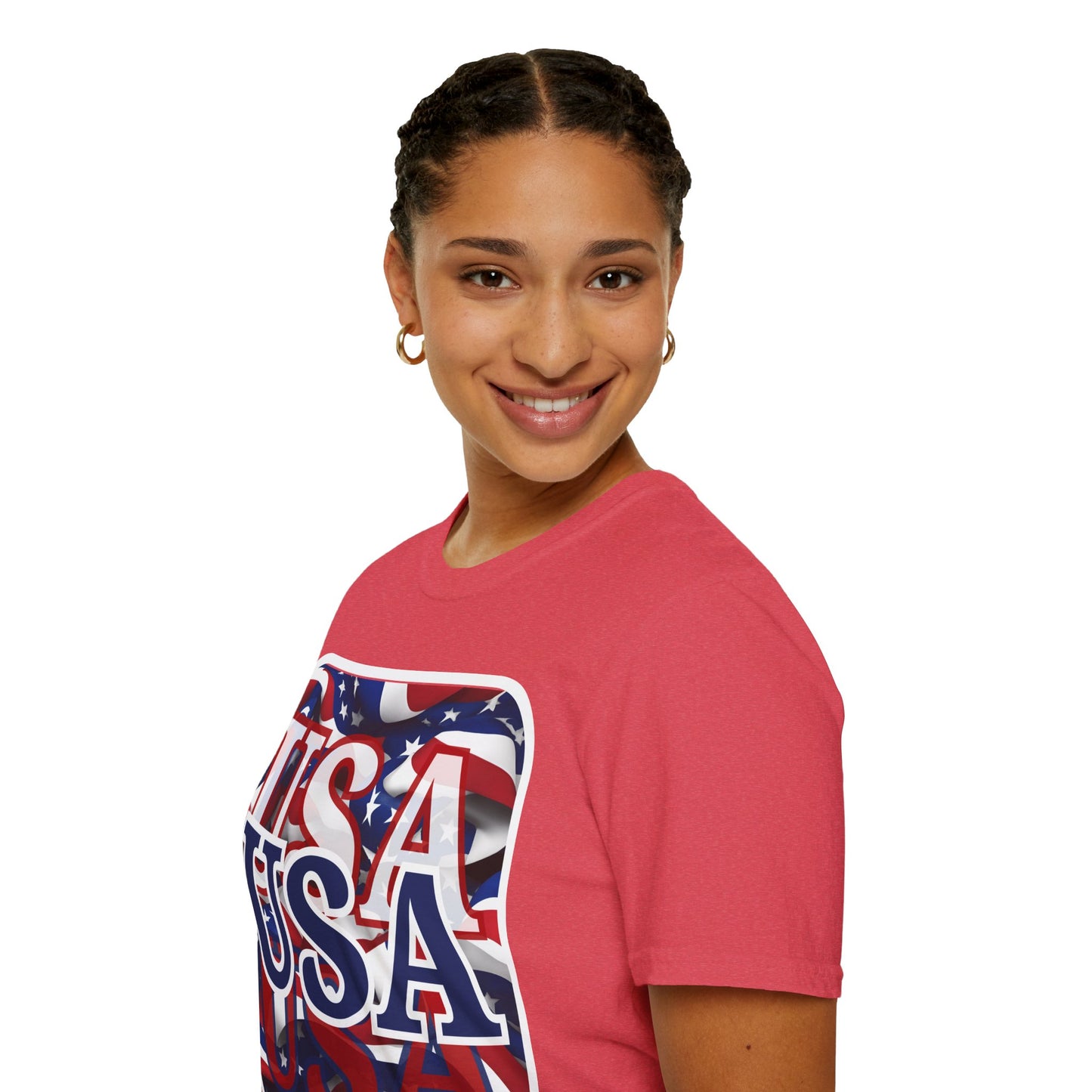 Red White and BLUE USA Patriot Light colors Unisex T-Shirt by theGreenDragonTavern.shop