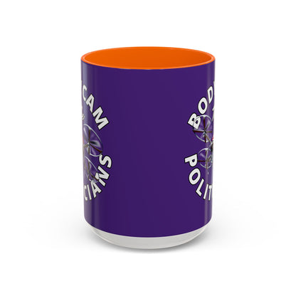 Bodycam the Politicians Drone Dark Purple Accent Mug by theGreenDragonTavern.shop