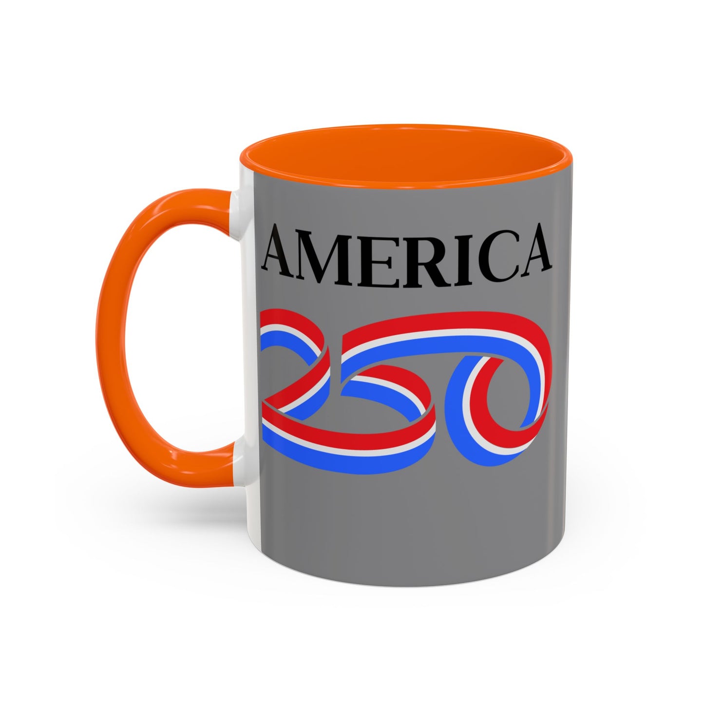 America 250 Grey Accent Mug by theGreenDragonTavern.shop