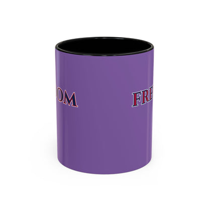 Freedom, Light Purple Accent Mug by theGreenDragonTavern.shop