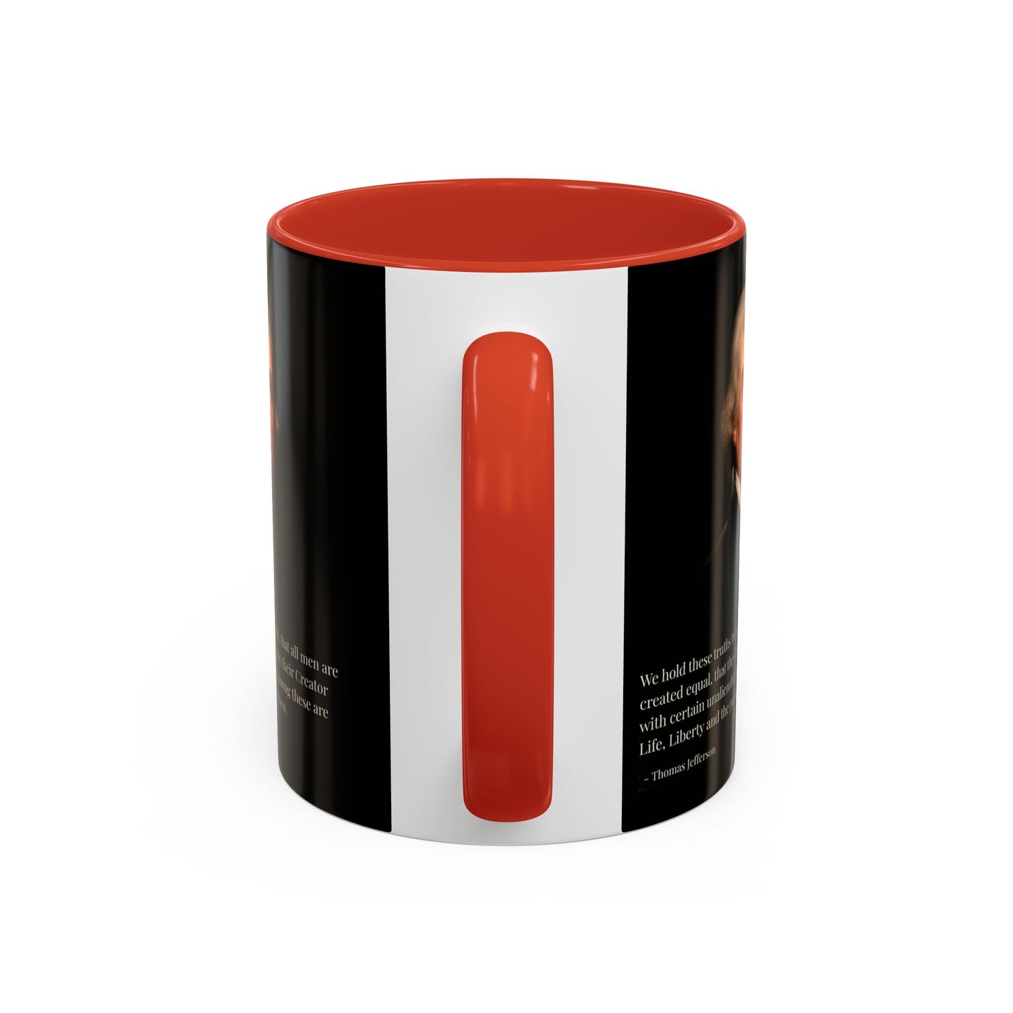 We hold these truths to be self-evident Black Accent Mug by theGreenDragonTavern.shop