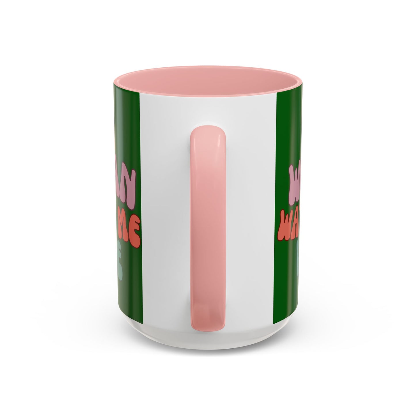 I Am Woman Watch Me Vote Dark Green Accent Mug by theGreenDragonTavern.shop