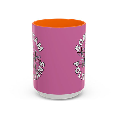Bodycam the Politicians Drone Pink Accent Mug by theGreenDragonTavern.shop