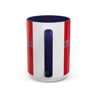Freedom, Red Accent Mug by theGreenDragonTavern.shop
