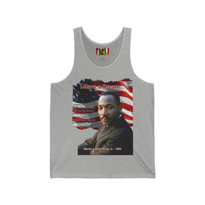 "I Have a Dream" MLKJr Unisex Jersey Tank Top by theGreenDragonTavern.shop