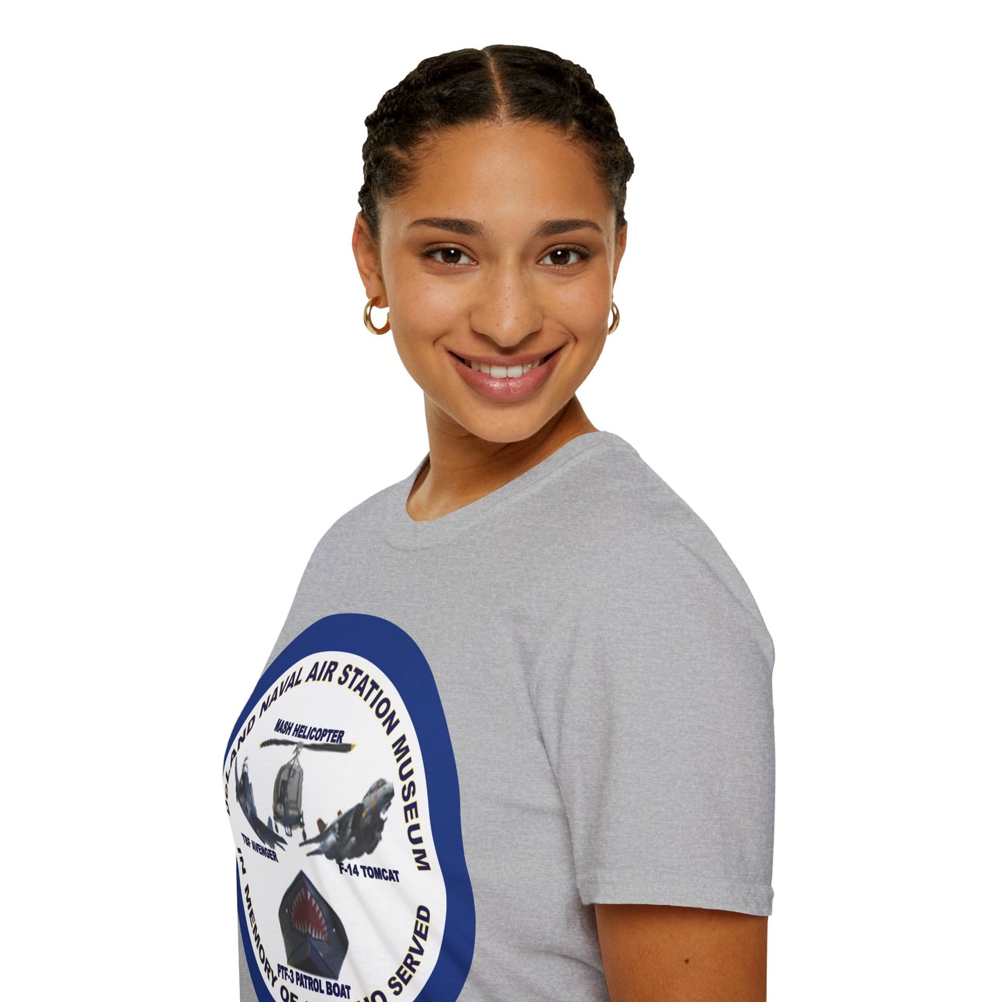 DNASM Student Art Navy Frame Lighter colors Unisex T-Shirt by theGreenDragonTavern.shop