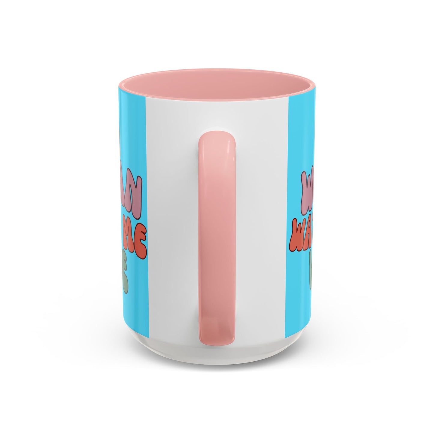 I Am Woman Watch Me Vote Light Blue Accent Mug by theGreenDragonTavern.shop