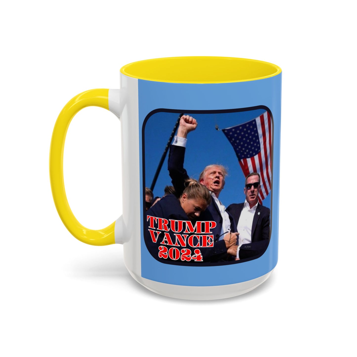 Trump and Vance 2024 Accent Mug by theGreenDragonTavern.shop