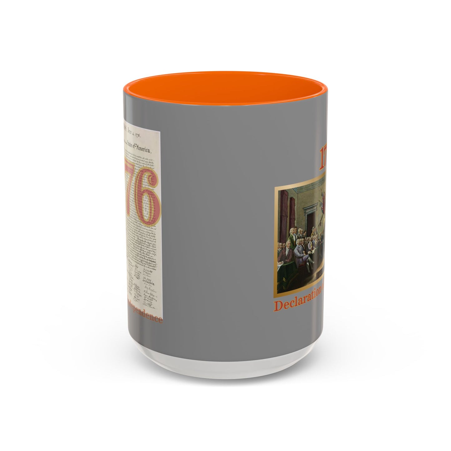 Declaration of Independence Grey Accent Mug by theGreenDragonTavern.shop