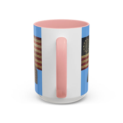 Washington's Earnest Prayer Light Blue Accent Mug by theGreenDragonTavern.shop