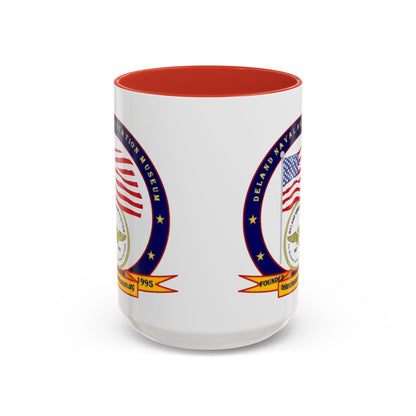 DeLand Naval Air Station Museum White Accent Mug by theGreenDragonTavern.shop